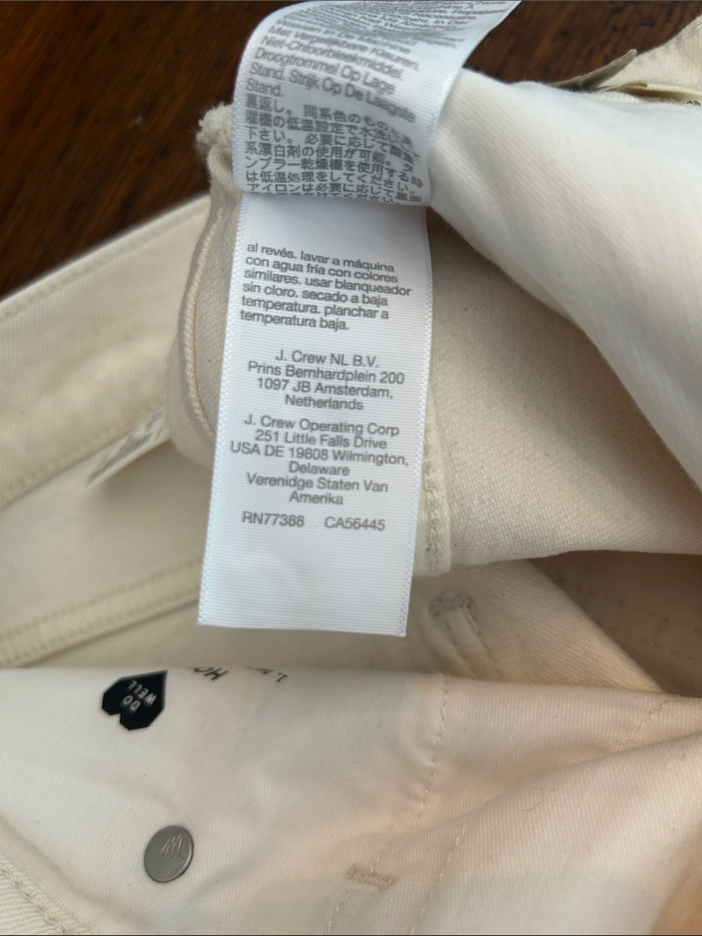 Madewell The Perfect VTG Wide-Leg Crop Jean in Off-White NWT 26 - Picture 9 of 9